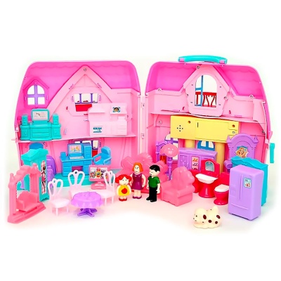 Кукольный домик с мебелью свет звук Qkid 88011B 1